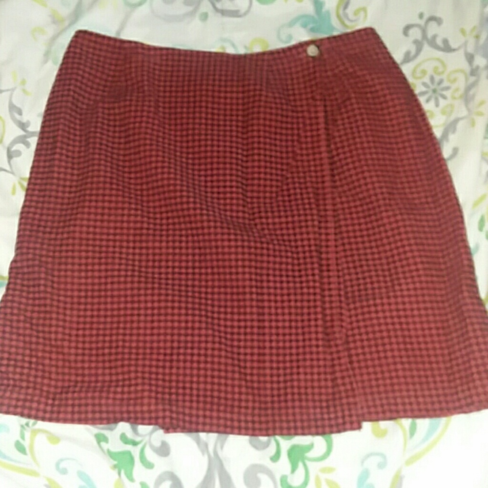 Orange Mini Skirt.